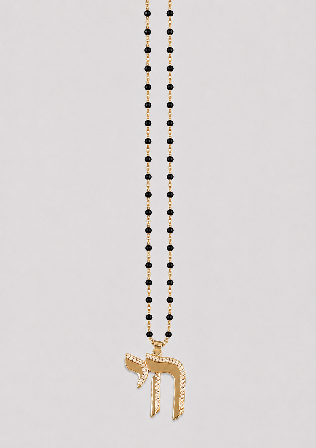 CZ Chai Beaded Necklace